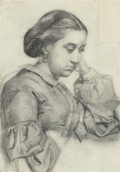 Bust of a young lady, 1857 - 1858 - Marià Fortuny