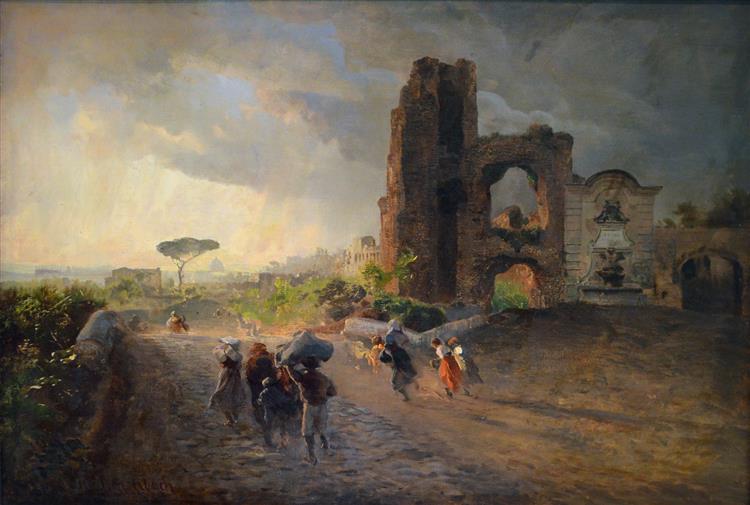 Roman landscape, 1905 - Oswald Achenbach