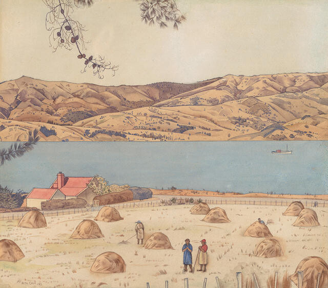 Haycocks, Wainui, 1943 - Rita Angus
