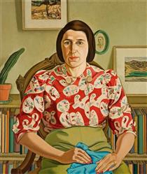Portrait of Betty Curnow - Rita Angus