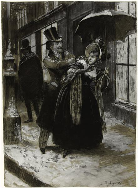 Origine De Fantine, Illustrant Le Recueil De Victor Hugo - Georges Rochegrosse