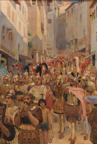 Défilé Des Centurions (pour Salammbô) - Georges Rochegrosse
