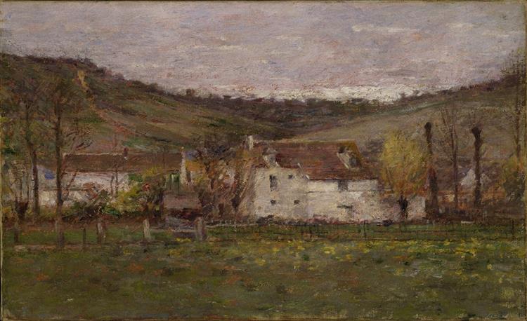A French Hamlet, c.1892 - Theodore Robinson