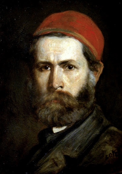 Self-Portrait, c.1875 - Карой Лотц