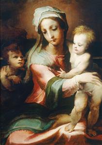 Madonna and Child with Infant John the Baptist - Domenico Beccafumi