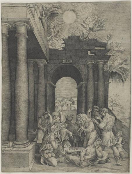 The Adoration of the Shepherds - Domenico Beccafumi