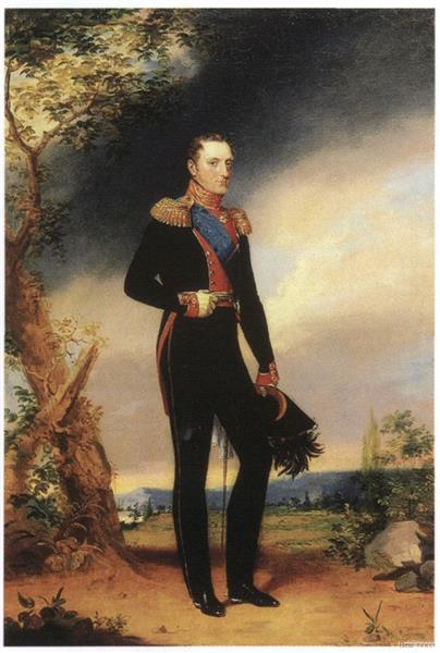 Portrait of Emperor Nicholas I, 1828 - Джордж Доу