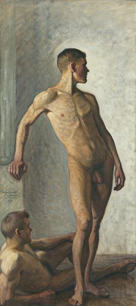 Nu Debout Et Nu Alangui, 1907 - Eugène Jansson