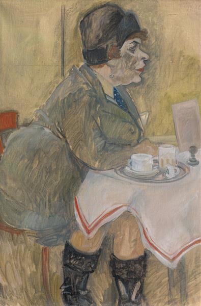 Café (Sitzende Im Café), c.1920 - Georg Tappert