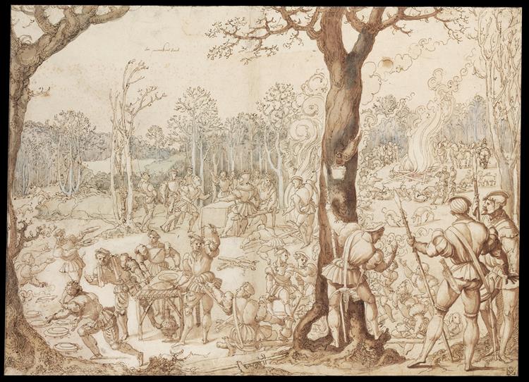 Sharing out the Game, c.1535 - Бернарт Орлей