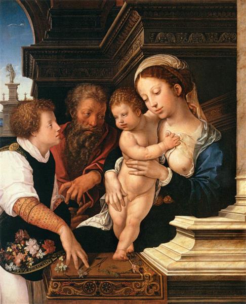 Holy Family, 1531 - Бернард ван Орлей