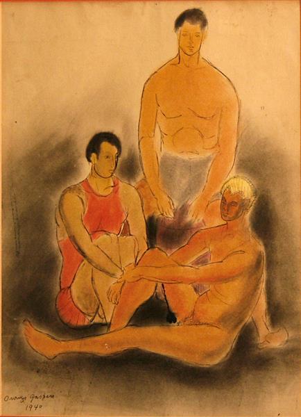 Three Male Figures - Oronzo Vito Gasparo