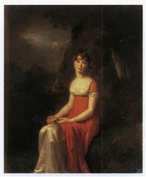 Portrait of Princess Sofia Petrovna Obolenskaya - Joseph Kreutzinger