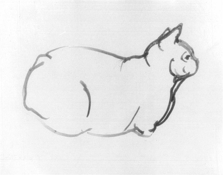 A sketch of the cat from the neighbourhood, 1994 - Альфред Фредді Крупа