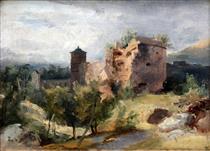 The Ruined Tower of Heidelberg Castle - Carl Blechen