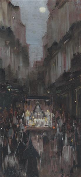 Semana Santa, Seville, 1888 - Фрэнсис Дэвис Миллет