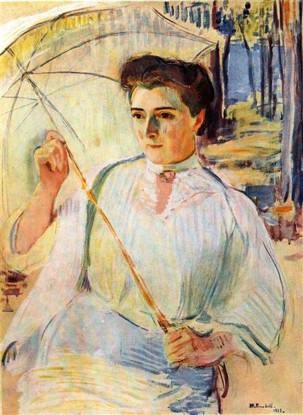 The Portrait of Mrs. Emmy Frosterus, 1909 - Magnus Enckell