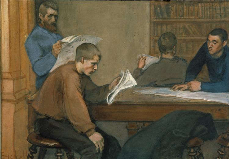 Reading Room, 1899 - Magnus Enckell