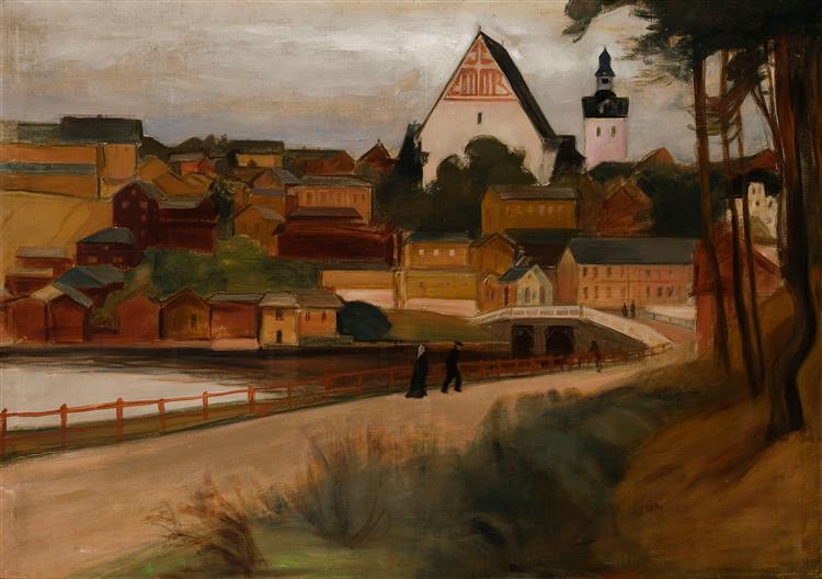 View of Porvoo, 1899 - Магнус Енкель