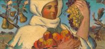 Woman with Fruits - Мартин Бенка