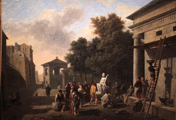 Installation of a Statue of the Republic, c.1793 - Nicolas-Antoine Taunay