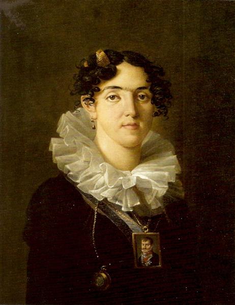 Portrait of Maria Teresa of Portugal, Wife of Carlos De Borbón, Pretender to the Spanish Throne, 1817 - Никола-Антуан Тоне