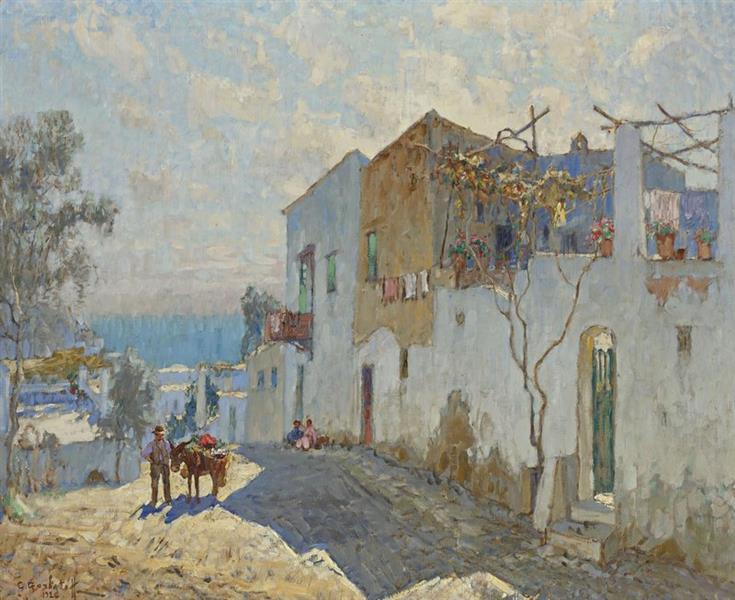 A Hot Day, Capri, 1926 - Константин Иванович Горбатов