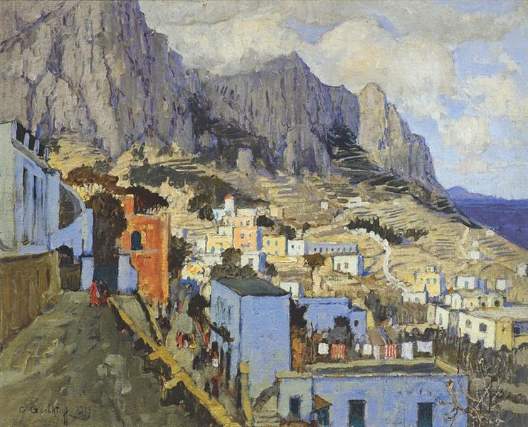 Capri in Winter, 1927 - Constantin Gorbatov