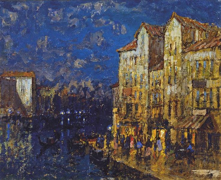 Night in Venice - Konstantin Ivanovich Gorbatov