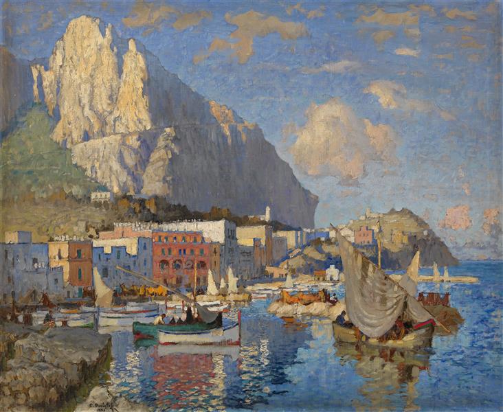 View of Capri, 1926 - Konstantin Ivanovich Gorbatov