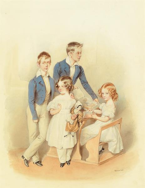 Children, 1836 - Josef Kriehuber