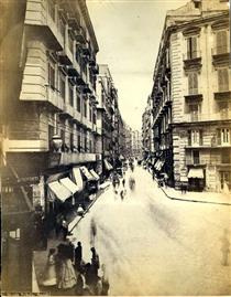 Strada Toledo, Naples (10th April 1875) - Robert Rive