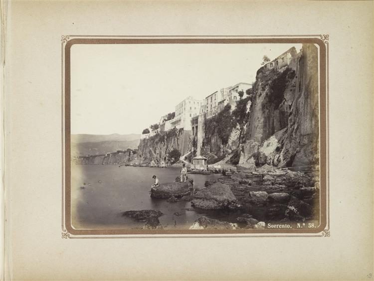 View of the Sorrento coast, c.1860 - Roberto Rive