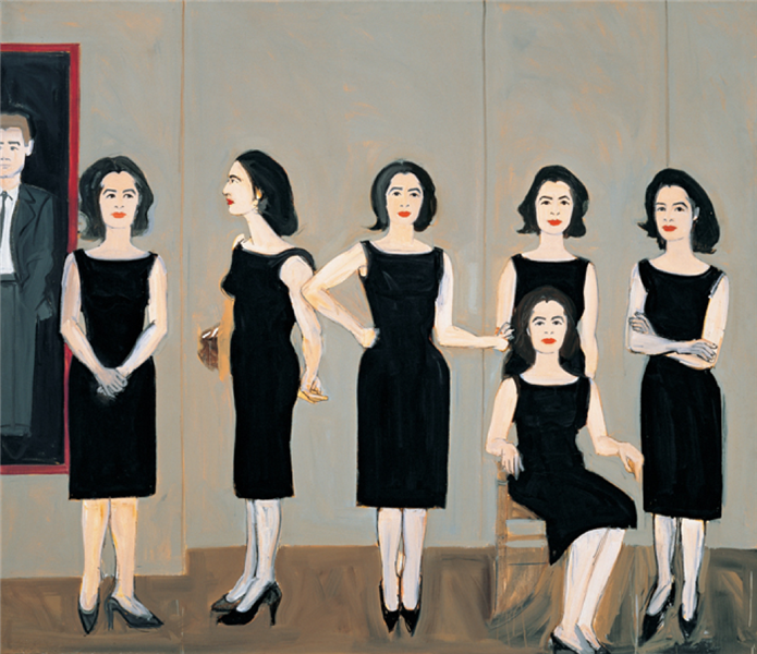 The Black Dress, 1960 - Alex Katz