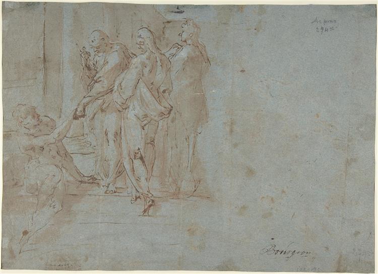 Peter and John Heal a Cripple at the Gate of the Temple - Bartholomeus Spranger