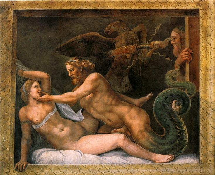 Jupiter and Olympia, 1534 - Джулио Романо