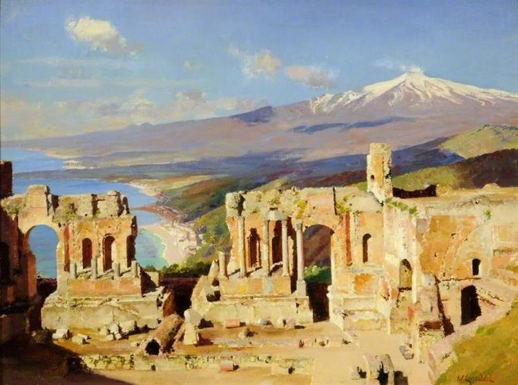 The Greek Theatre, Taormina, Sicily, c.1900 - William Logsdail