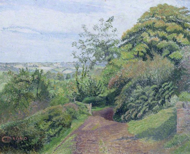 A Muddy Lane, Hewood, Dorset, 1940 - Lucien Pissarro