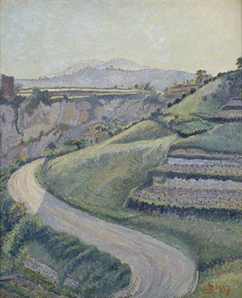 La Nouvelle Route, Cotignac, 1937 - Lucien Pissarro
