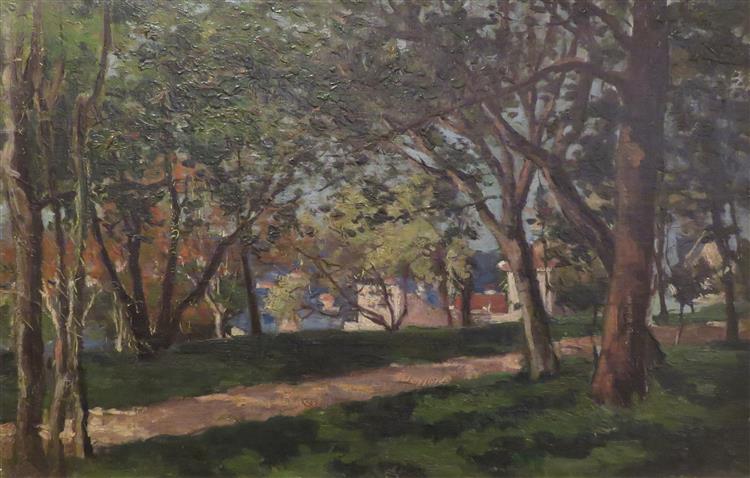 The park near Saint-Cloud, 1882 - Maximilien Luce