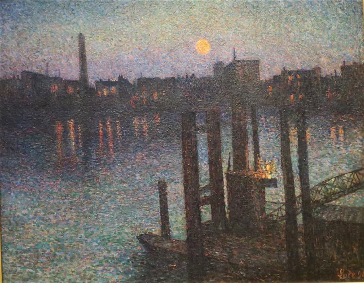 Port of London, Night, 1894 - Максимильен Люс