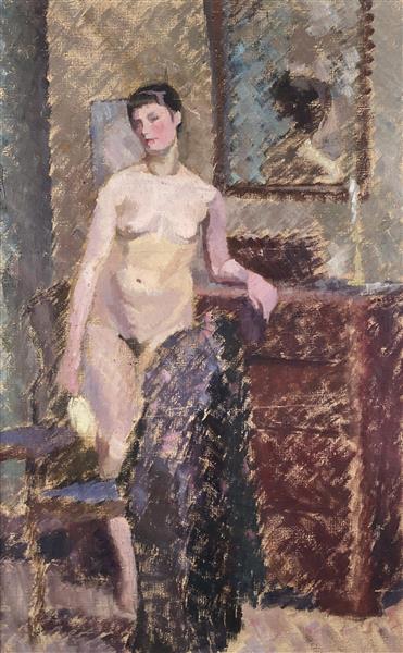 Standing Female Nude - Alfred William Finch