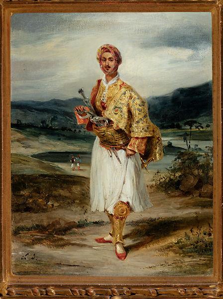 Count Demetrius de Palatiano in Suliot Costume, c.1825 - c.1827 - Эжен Делакруа