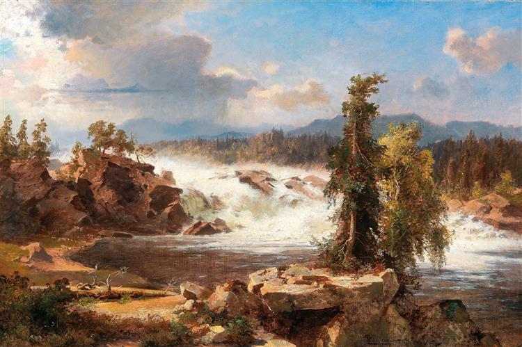 Thundering Waterfall, c.1902 - Франц Ріхард Унтербергер