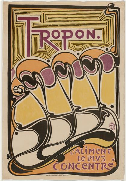 Tropon (Poster Advertising Protein Extract), 1899 - Анрі ван де Вельде