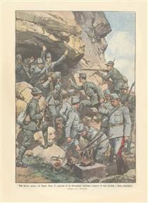 A Good Capture On The Black Mountain. The Command Of An Austrian Battalion Discovered In A Cave And Made Prisoner - Achille Beltrame2