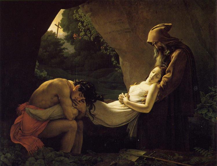 The Funeral of Atala (The Entombment of Atala), 1808 - Anne-Louis Girodet