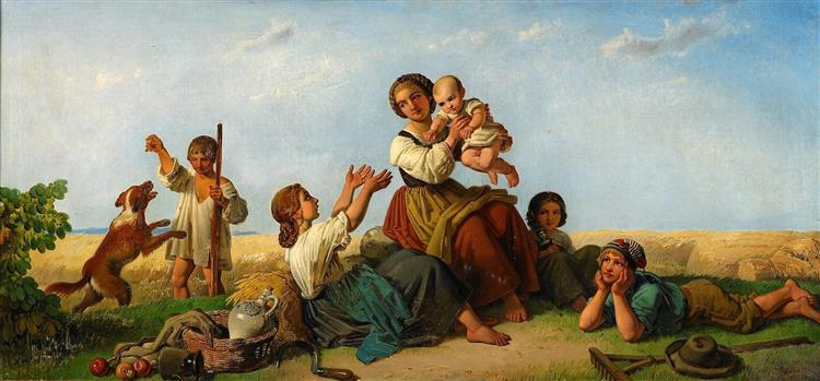 Joy of harvest, 1865 - Theodor Leopold Weller