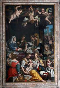 Birth of the Virgin - Alessandro Allori