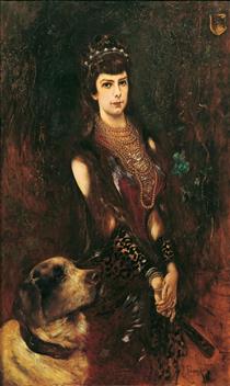 Portrait of Empress Elisabeth - Антон Ромако